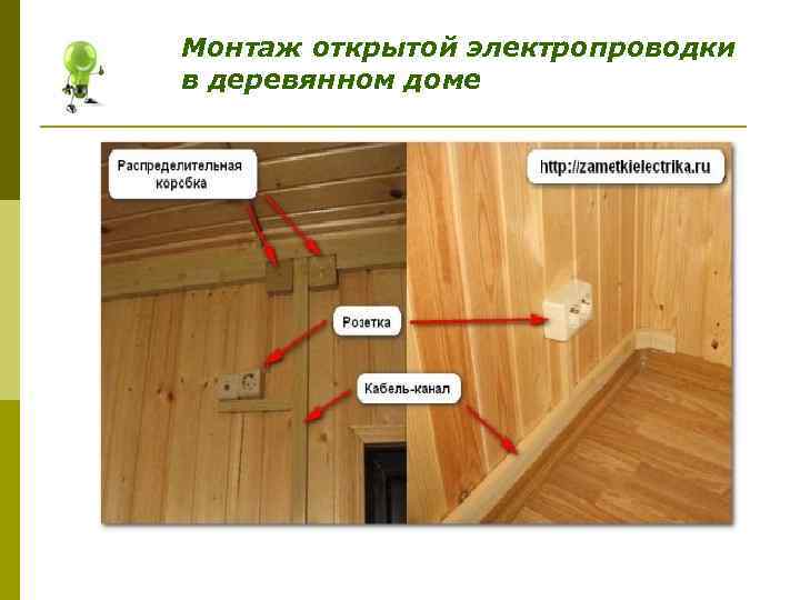 Монтаж электропроводки в деревянном доме своими руками